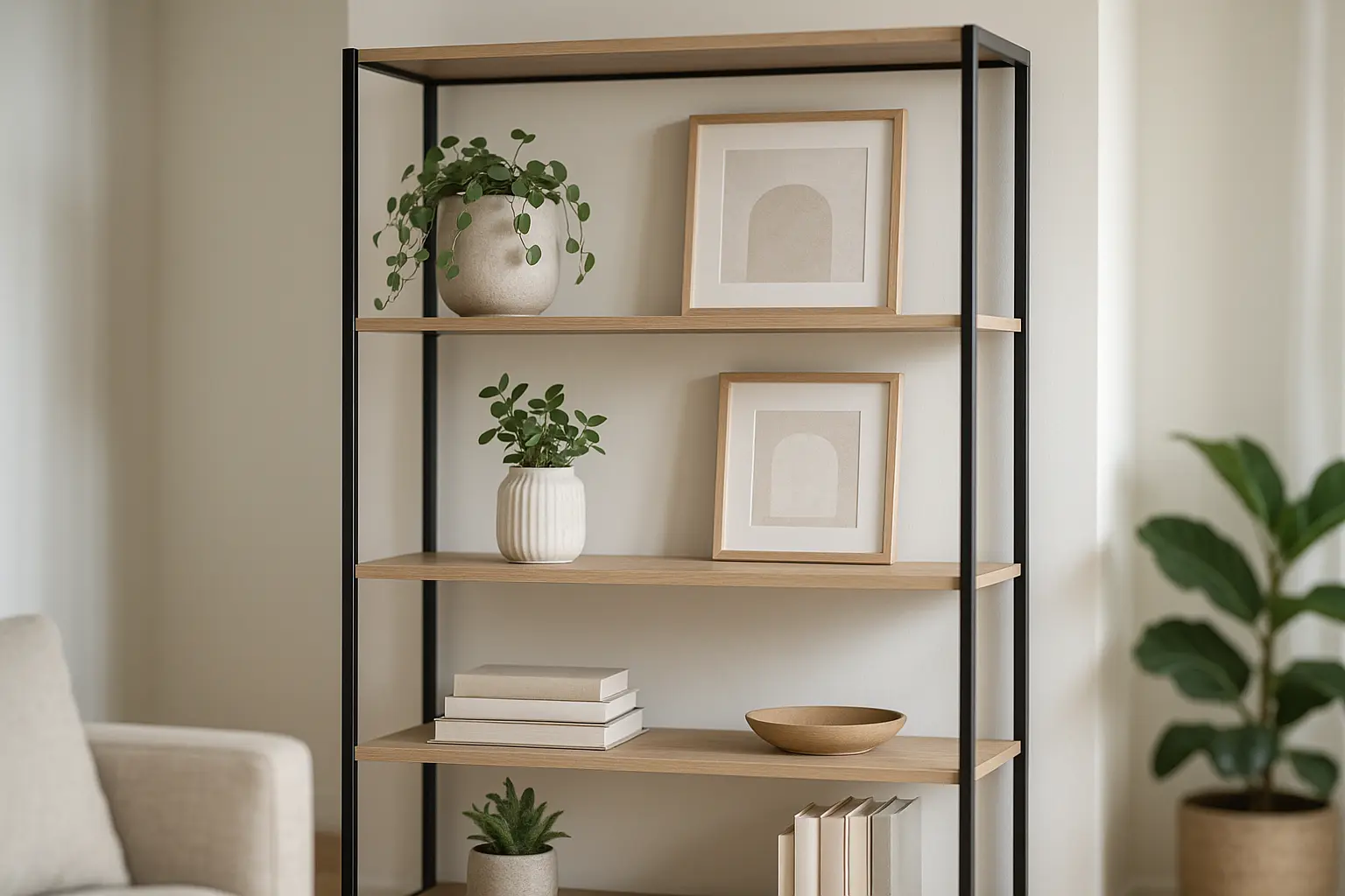 how to style open shelving without clutter 1 0 45203